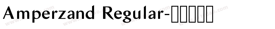 Amperzand Regular字体转换